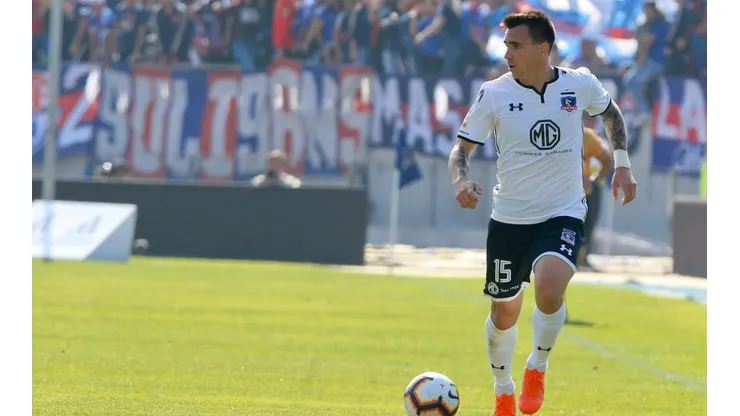 Pablo Mouche en su primer clásico en Chile.