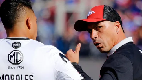 Paredes en el momento en que retó a Morales.