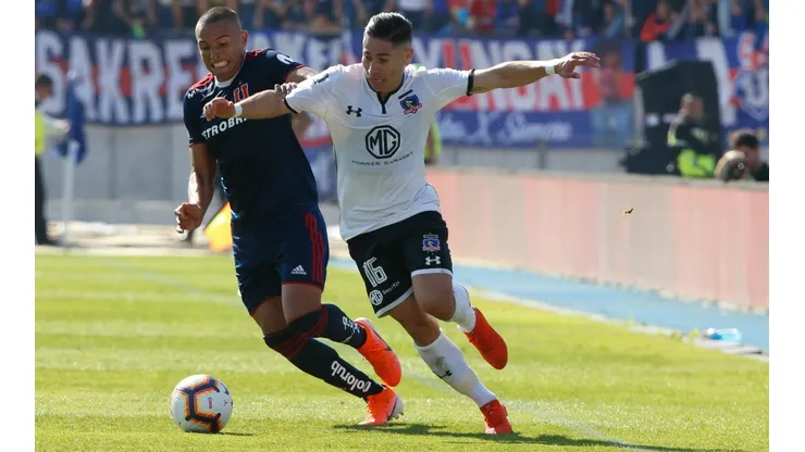 Óscar Opazo en el partido ante la U
