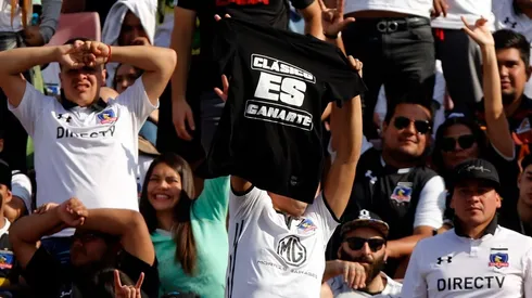 Hinchas albos en el Nacional