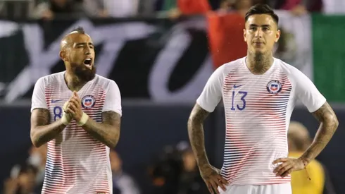 Arturo Vidal con Érick Pulgar en la Roja.