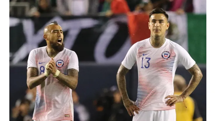 Arturo Vidal con Érick Pulgar en la Roja.