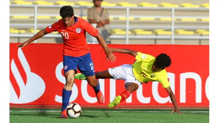 El jugador en cuestión en la Sub 17 de Hernán Caputto.
