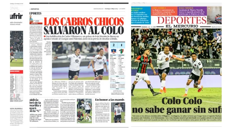 Las portadas de algunos diarios por el triunfo del Cacique