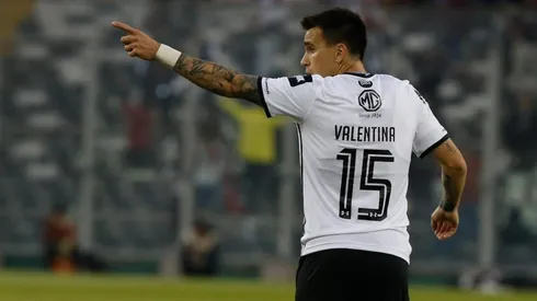 Mouche durante el partido ante Palestino