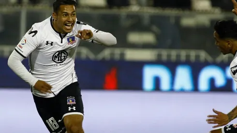 Iván Morales vuelto loco tras el gol del triunfo de Colo Colo.