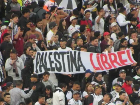 Hinchas de Colo Colo se cuadraron con el "Palestina libre"