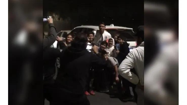 Brayan Cortés a lo crack tras el partido.