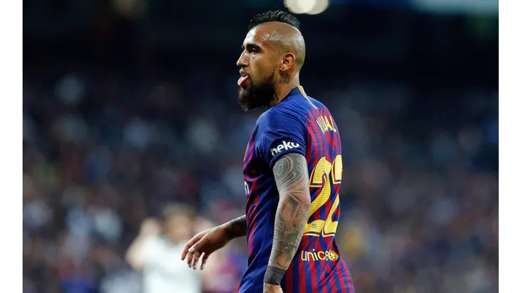 Arturo Vidal es de lo más rescatable en la derrota del Barcelona
