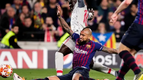 Arturo Vidal fue una de las buenas figuras del Barcelona en la ida