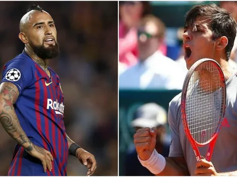 El imparable Cristian Garin recibe el apoyo de Arturo Vidal