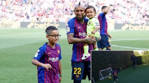 El hijo más pequeño del King ya anota goles y tiene baile de celebración