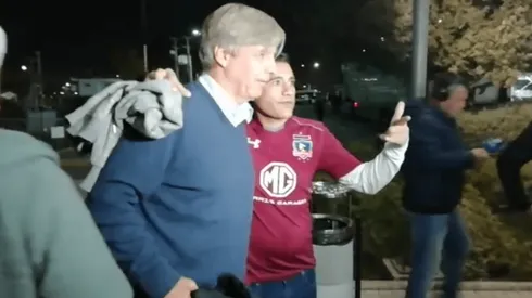 Harold llegando al Monumental.