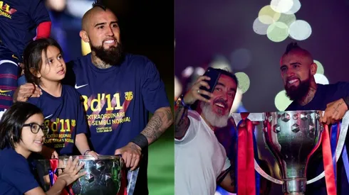 Arturo Vidal tuvo una tranquila celebración