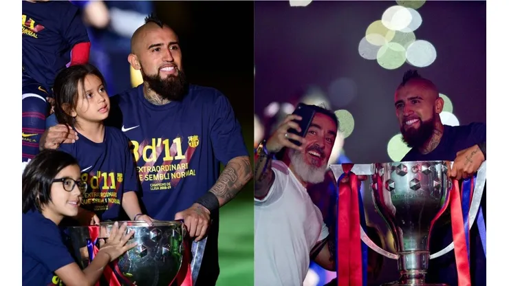 Arturo Vidal tuvo una tranquila celebración