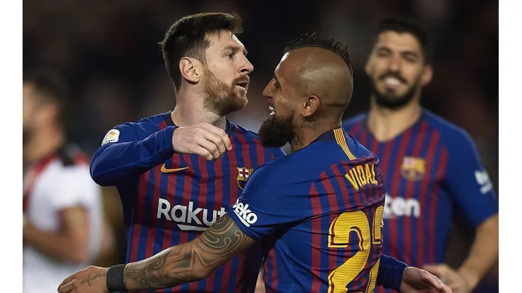 Arturo Vidal tuvo participación clave en partido que le brindó el triunfo al Barcelona