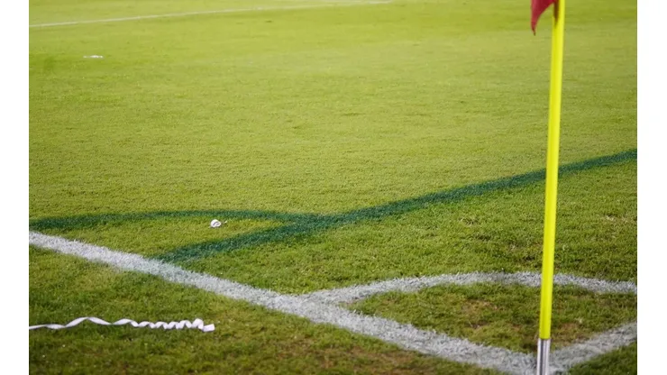 Las líneas verdes marcadas en el césped del Monumental