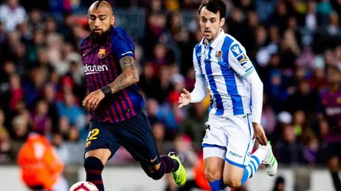 Arturo Vidal tuvo una destacada actuación en el Barcelona