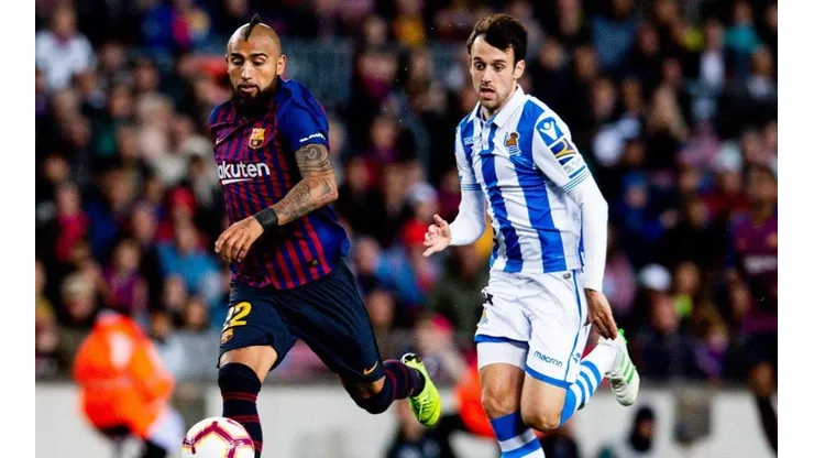 Arturo Vidal tuvo una destacada actuación en el Barcelona