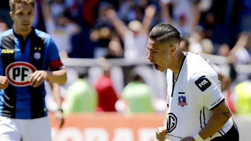 Óscar Opazo anotó uno de los goles en el último triunfo de Colo Colo en el CAP