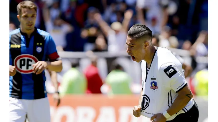 Óscar Opazo anotó uno de los goles en el último triunfo de Colo Colo en el CAP
