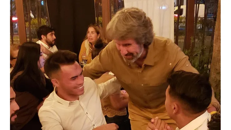 Daniel Morón compartiendo junto a Gabriel Suazo e Iván Morales