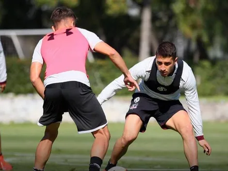 Carlos Carmona ya hace fútbol y puede ser considerado