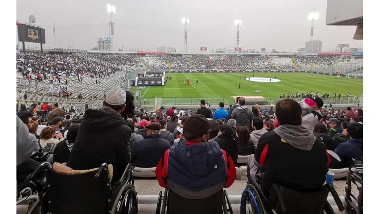 Los hinchas con movilidad reducida tienen un sector exclusivo en océano