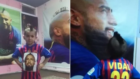 Una locura: niño iraní le tiene casi un santuario a Arturo Vidal