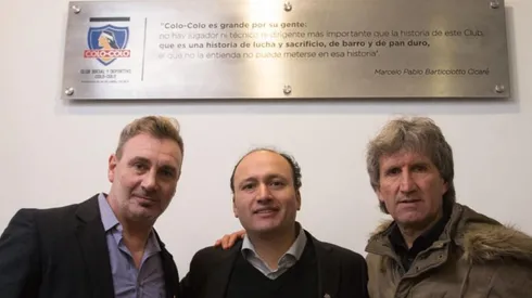 Barti con Edmundo Valladares y Daniel Morón, representantes del Club en ByN.