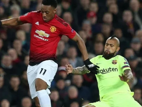 Vidal entró en triunfo del Barcelona sobre el United