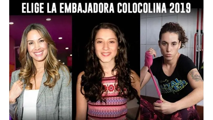 Las competidoras por ser Embajadora Colocolina