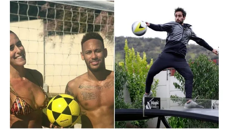 Natalia Guitler, con Neymar en la foto, desafió al Mago Valdivia.