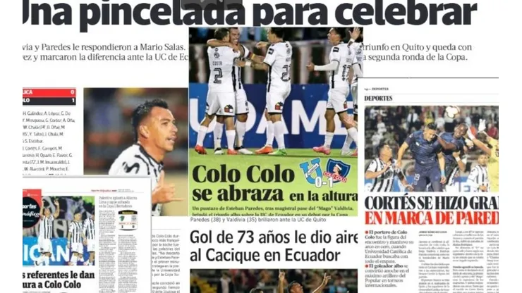 Los medios destacaron a Paredes y Valdivia