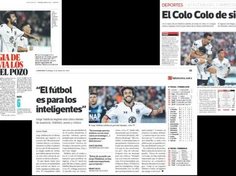 Jorge Valdivia se llevó todos los elogios de la prensa nacional