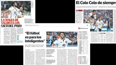 Jorge Valdivia se llevó todos los elogios de la prensa nacional