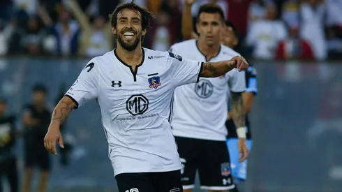 Jorge Valdivia celebra ante Iquique.
