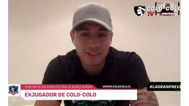 Baeza pagó un servicio para ver los partidos de Colo Colo y está aprendiendo inglés
