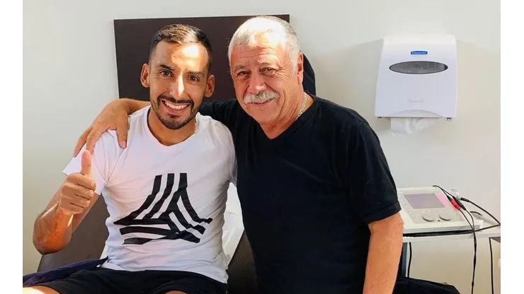 Ronald de la Fuente con Carlos Caszely.