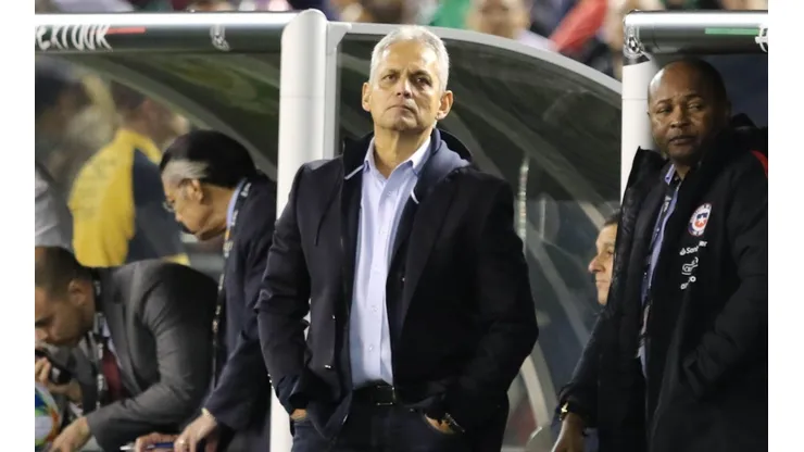 Reinaldo Rueda durante el amistoso con México.