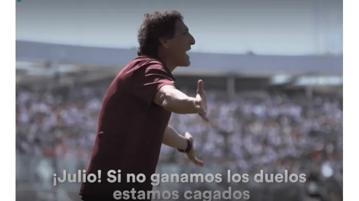 Mario Salas advirtiendo a Julio Barroso.