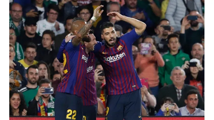 Arturo Vidal fue uno de los puntos altos del Barcelona en la victoria ante el Betis