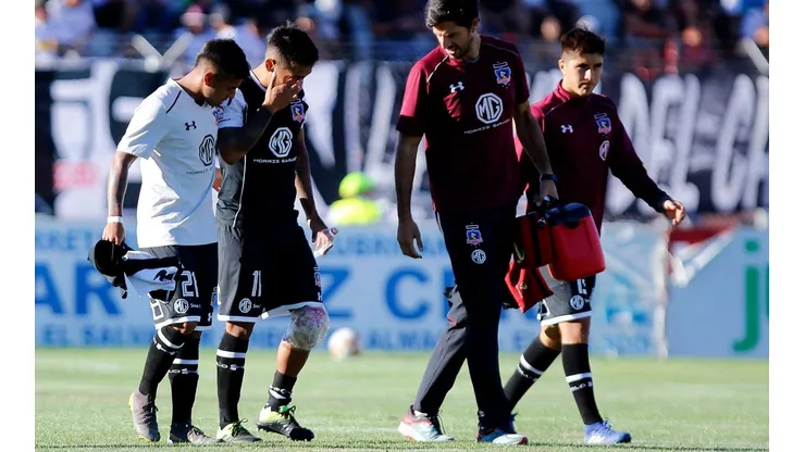 Marcos Bolados salió lesionado en el duelo ante Cobresal