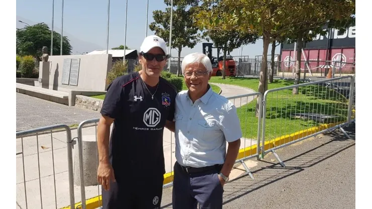 Humberto Chita Cruz junto a Mario Salas