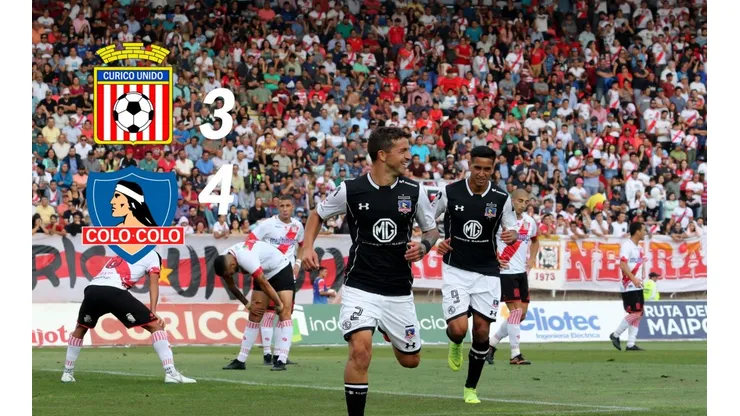 Colo Colo sufrió en el final para ganar 4-3 a Curicó Unido