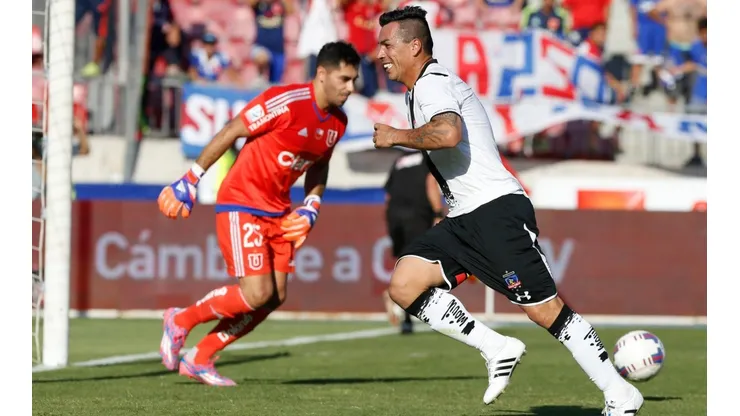 Paredes en uno de los goles que le ha marcado a Herrera.