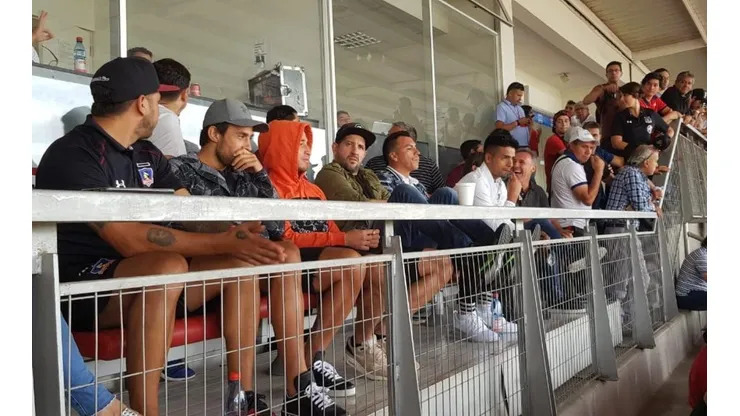 Los lesionados asistieron a Estadio La Granja para apoyar a Colo Colo
