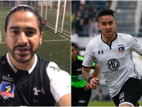 Ariel Puchetta con la camiseta de Colo Colo