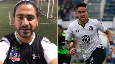 Ariel Puchetta con la camiseta de Colo Colo