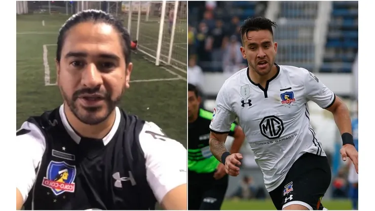 Ariel Puchetta con la camiseta de Colo Colo